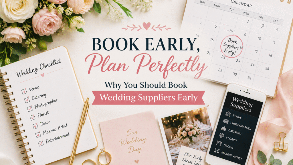 Book wedding suppliers early